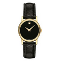 Movado Women's Classic Gold Museum Watch W/ Black Dial from Pedre